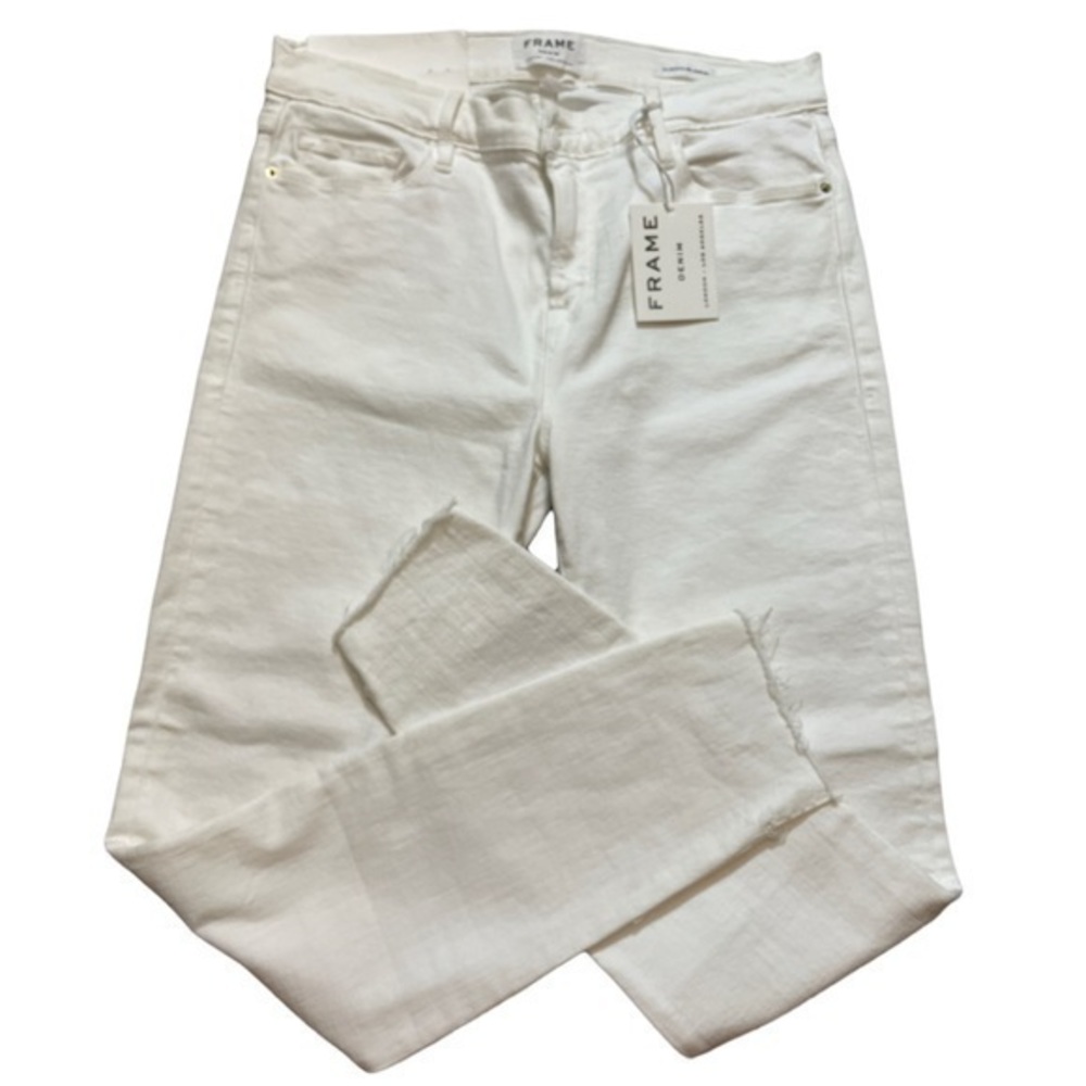 Frame Denim Women's Skinny Jeans in White
